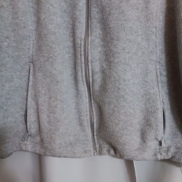 Columbia Benton Springs Full Zip Fleece Jacket in Light Gray - Women's Size 3X - Picture 4 of 11